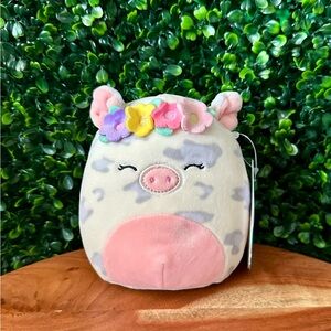 Rosie the Pig with Floral Headband 5” Squishmallow